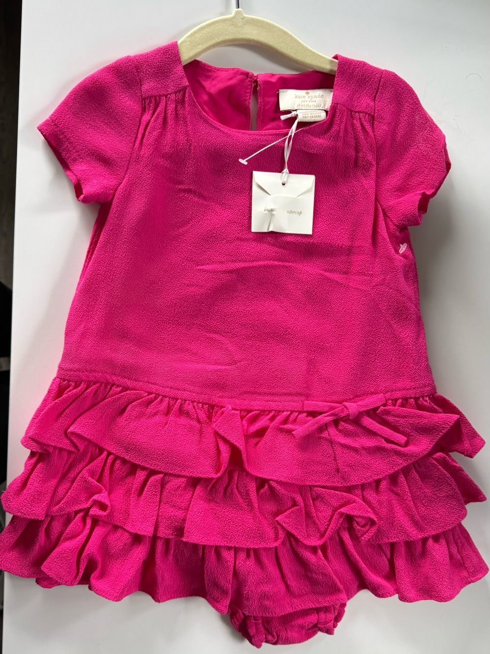 kate spade Hot Pink Ruffle Dress